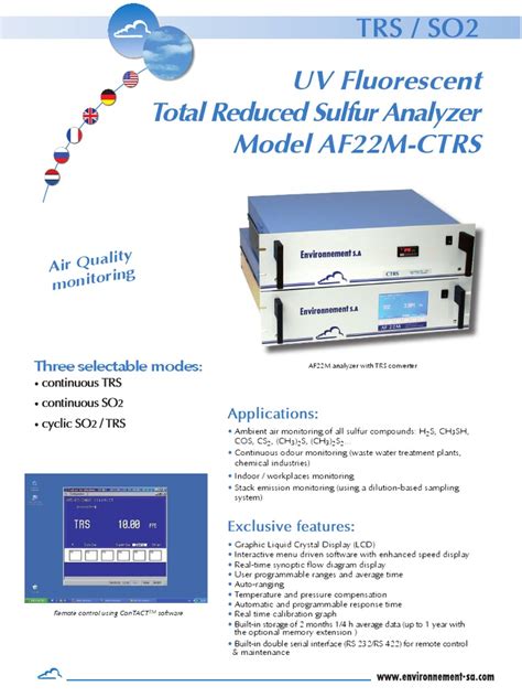 UV Fluorescence Total Reduced Sulfur Analyzer